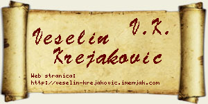 Veselin Krejaković vizit kartica